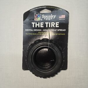 Spunky Pup Black Tire Dog Toy